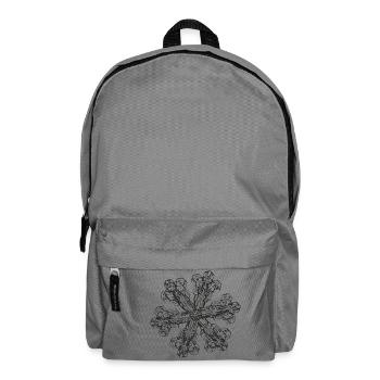 snowflake 3 black - Rucksack - Mittelgrau - Vorne