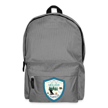 Meilleur campeur, roi du camping, champion camping - Sac à dos - gris éléphant - Devant