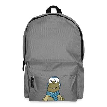 Schildkröte im Winter - Rucksack - Mittelgrau - Vorne