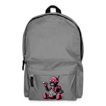 Martian Extraterrestrial Alien Robot - Backpack - elephant grey - Front
