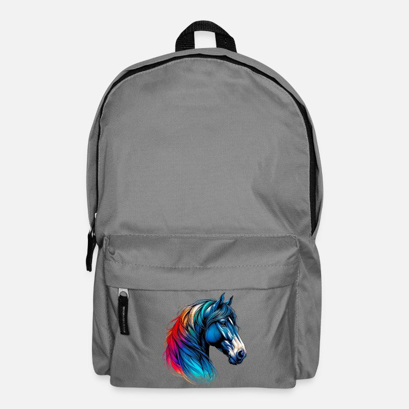 Pferd - Rucksack - Mittelgrau
