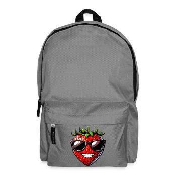 Fraise avec lunettes de soleil - Sac à dos - gris éléphant - Devant