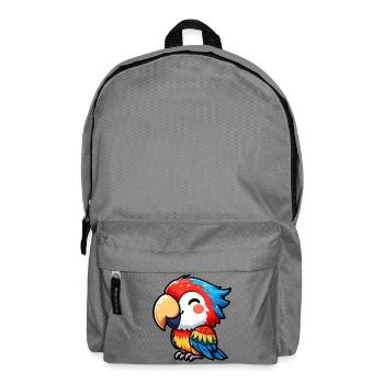 Papagei - Rucksack - Mittelgrau - Vorne