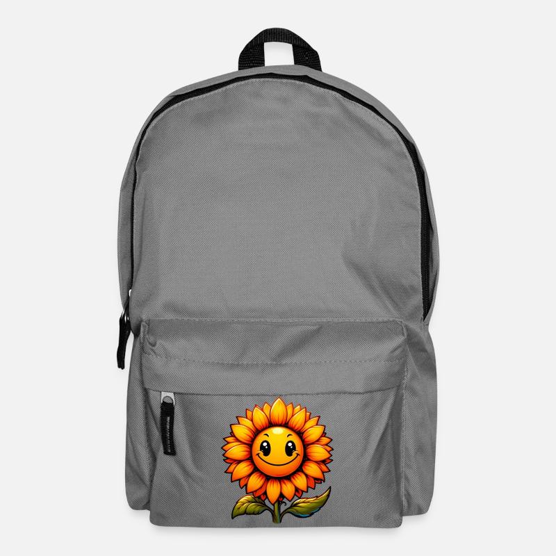 Sonnenblume - Rucksack - Mittelgrau