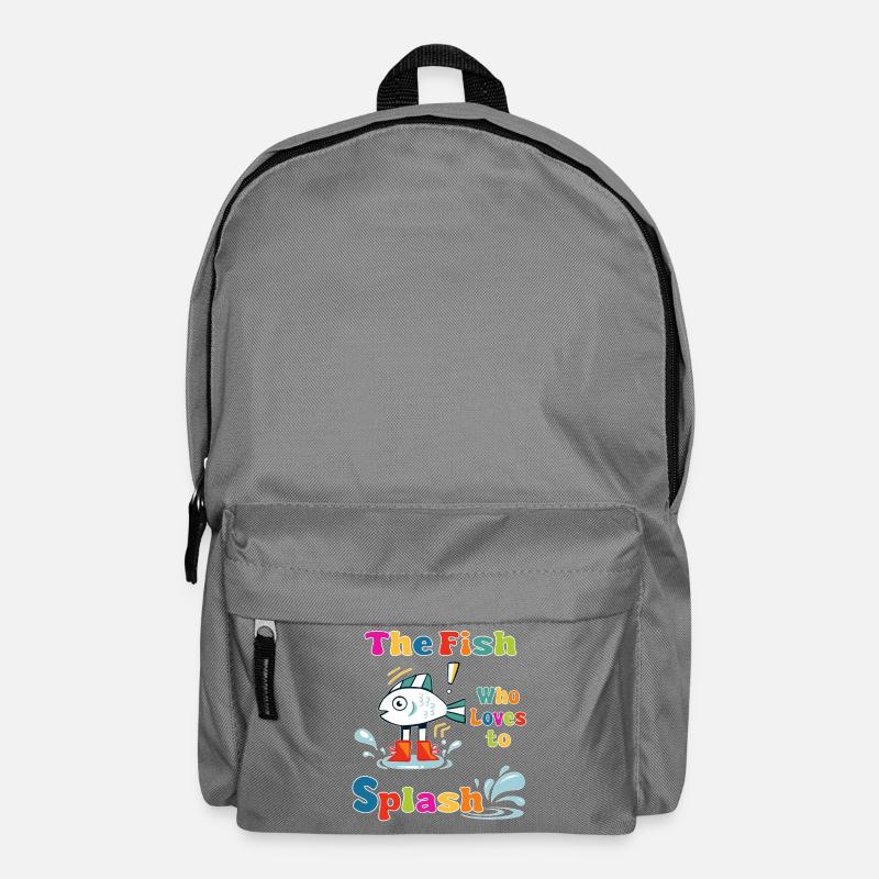 Le poisson qui adore barboter - Sac à dos - gris éléphant