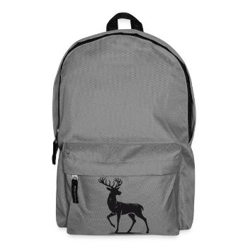 Sublime cerf en style silhouette - Sac à dos - gris éléphant - Devant