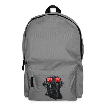 Labrador Retriver Cool Sunglasses - Rucksack - Mittelgrau - Vorne