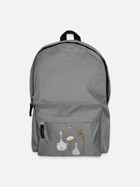 Oies dans le pré - Sac à dos - gris éléphant