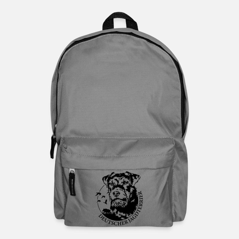 Deutscher Jagdterrier Jagdhunde Hunde Wilsigns - Rucksack - Mittelgrau