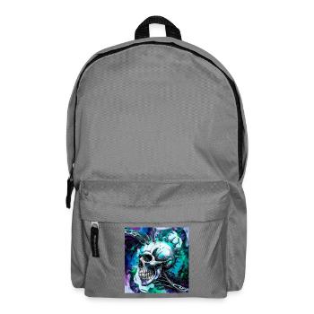 Punk Skull - Backpack - elephant grey - Front