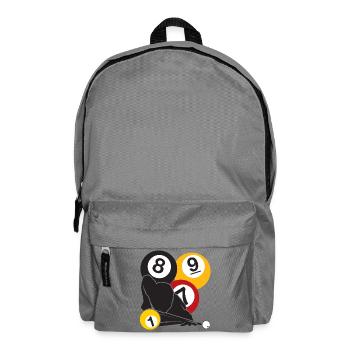 Billard-Fokus - Rucksack - Mittelgrau - Vorne