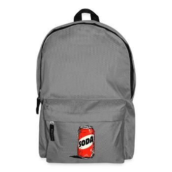 Red Soda Can - Backpack - elephant grey - Front