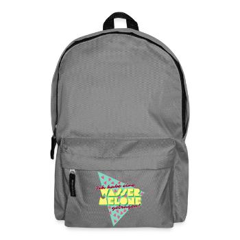 80s Dancing: Ich habe eine Wassermelone getragen - Rucksack - Mittelgrau - Vorne