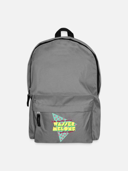 80s Dancing: Ich habe eine Wassermelone getragen - Rucksack - Mittelgrau