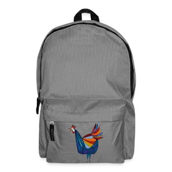 Huhn  - Rucksack - Mittelgrau - Vorne