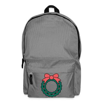 Wreath for Christmas - Backpack - elephant grey - Front