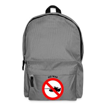 No war - Backpack - elephant grey - Front
