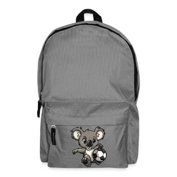 Koala Fußball Comic - Rucksack - Mittelgrau - Vorne