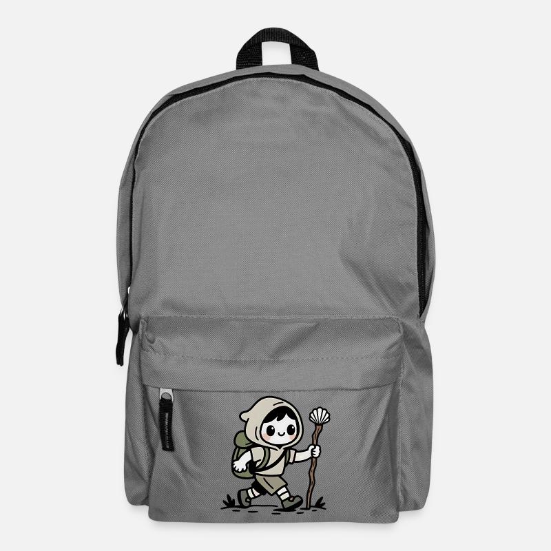 Pèlerin sur le chemin de Compostelle - Sac à dos - gris éléphant