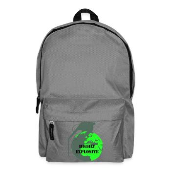 Explosive Erde - Rucksack - Mittelgrau - Vorne
