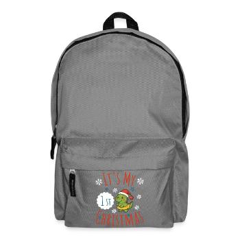 Mein 1. Weihnachten Dino - Rucksack - Mittelgrau - Vorne