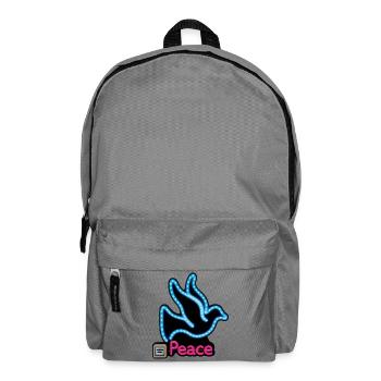 DOVE NEON – Frieden & Liebe - Rucksack - Mittelgrau - Vorne