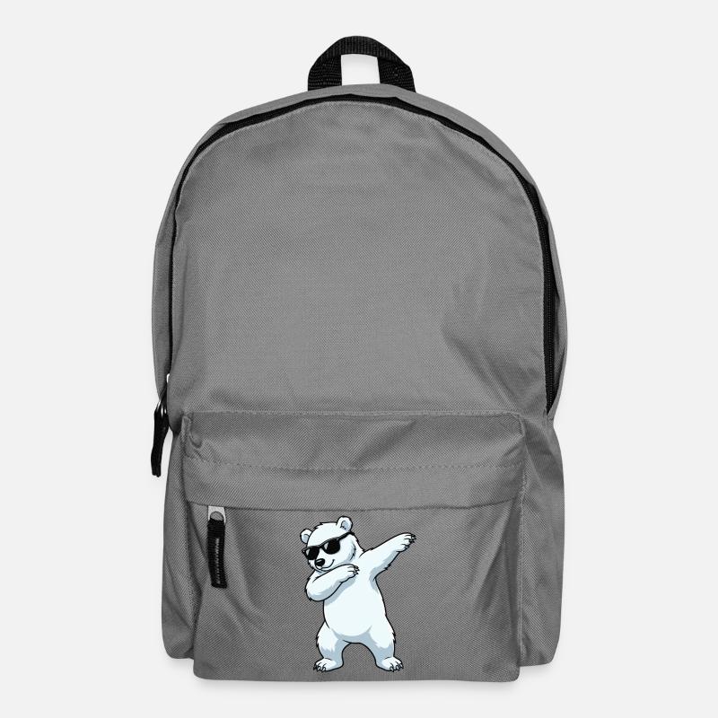 Dab Eisbär Cartoon - Rucksack - Mittelgrau