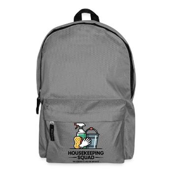 Funny Cleaning Design - Backpack - elephant grey - Front