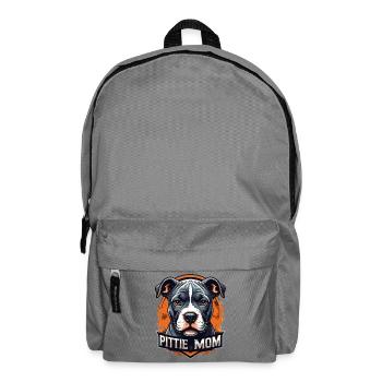 Art pitbull de la mère pitbull Pittie - Sac à dos - gris éléphant - Devant