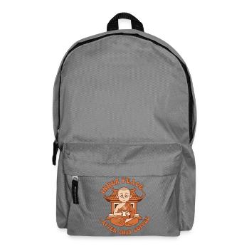 Inner Peace Coffee Zen Monk - Backpack - elephant grey - Front