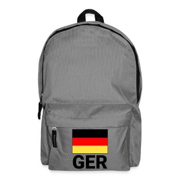 Drapeau allemand avec abréviation CECR - Sac à dos - gris éléphant - Devant
