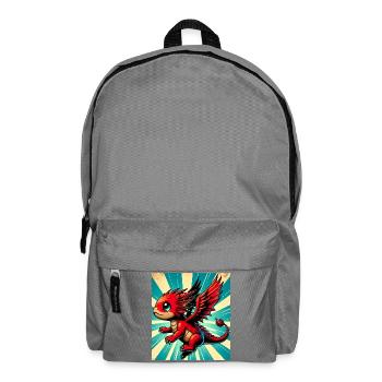 Drache - Rucksack - Mittelgrau - Vorne