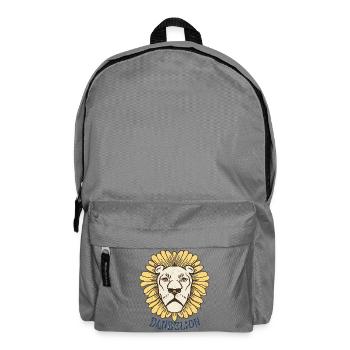 Lion en couronne de pissenlit - Sac à dos - gris éléphant - Devant