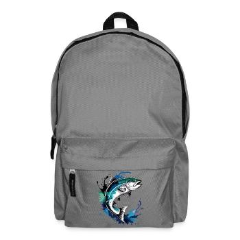 Salmon Jump - Backpack - elephant grey - Front