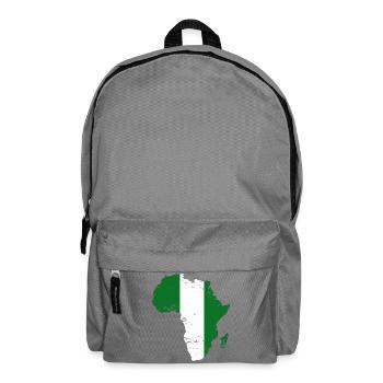 Nigeria Flag Africa - Backpack - elephant grey - Front