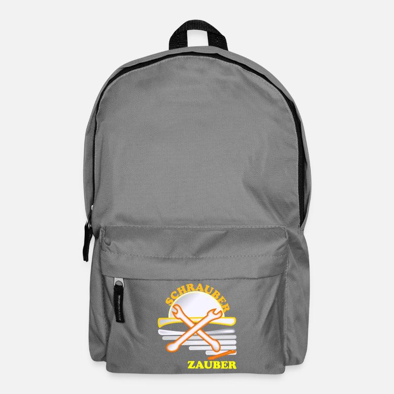 Schrauber Zauber Logo - Rucksack - Mittelgrau
