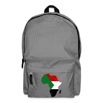 Sudan_Flagge_Afrika_used - Backpack - elephant grey - Front