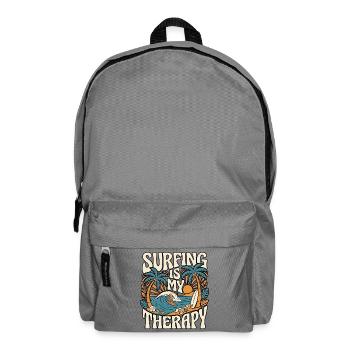 Surfing Therapy - Backpack - elephant grey - Front