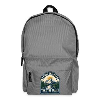 Quittez la route Prenez les sentiers Montagne - Sac à dos - gris éléphant - Devant