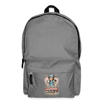 Funny Nurse We Can’t Fix Crazy - Backpack - elephant grey - Front