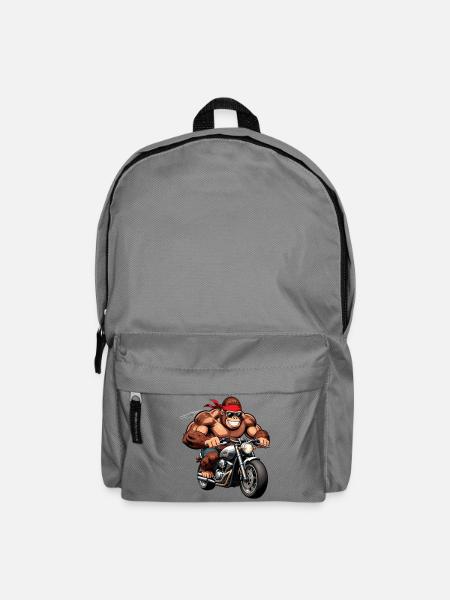 Biker Gorille Musclé - Sac à dos - gris éléphant