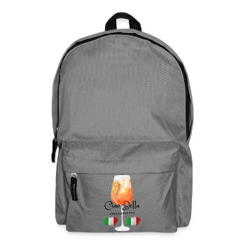 Italian Sunset Aperitivo Glass - Backpack - elephant grey - Front