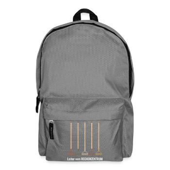 Leiter vom Rechenzentrum Gartenoutfit Gartenarbeit - Rucksack - Mittelgrau - Vorne