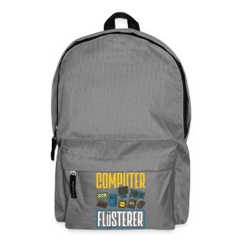 Computer Flüsterer Informatiker - Rucksack - Mittelgrau - Vorne
