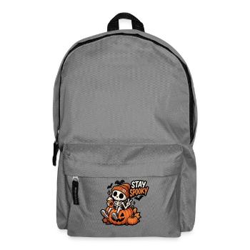 Stay Spooky Skelett im Kürbis - Rucksack - Mittelgrau - Vorne
