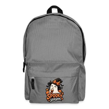Pumpkin Spirit Spooky Season Design - Backpack - elephant grey - Front