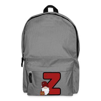 Z Weihnachtsgnom Z Design - Rucksack - Mittelgrau - Vorne