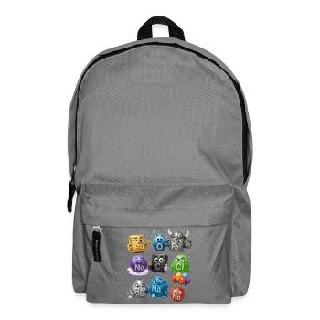 Chemische Elemente - Rucksack - Mittelgrau - Vorne