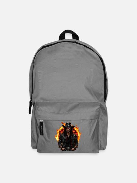 Halloween Cowboy Hell Rider - Rucksack - Mittelgrau