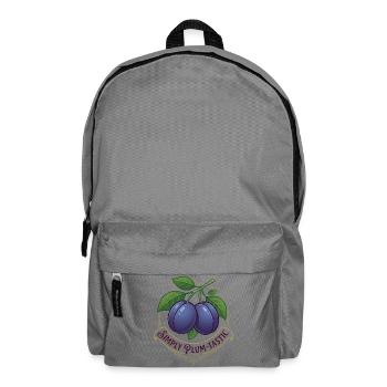 Two Plums Simply Plum-tastic Vintage-Logo - Rucksack - Mittelgrau - Vorne